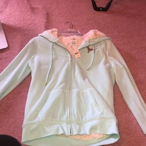 NWT Love Pink fuzzy zip up